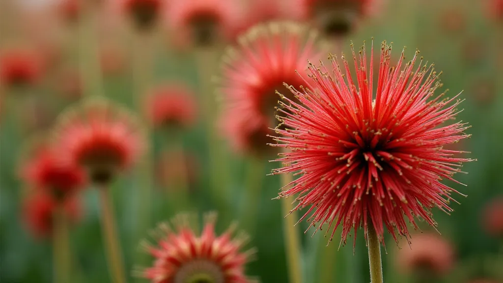 Close up of amaranth flower heads