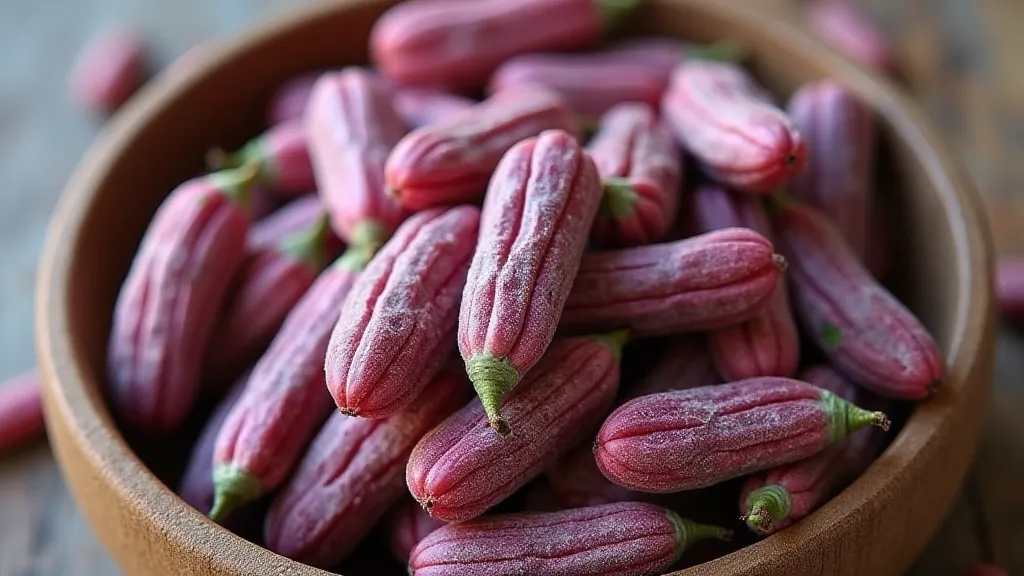 Harvested Dragon Tongue beans in a bowl