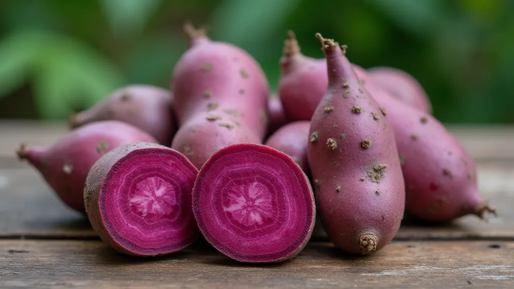 Purple sweet potato varieties comparison