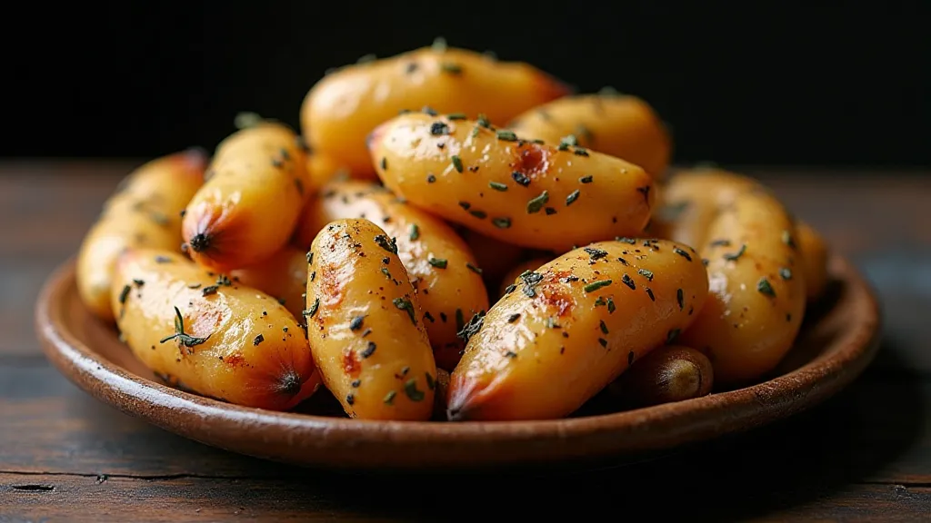 Roasted Oca dish