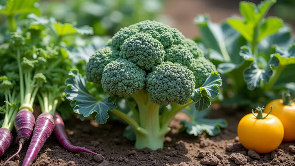 Romanesco in garden